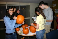 Highlight for Album: Pumpkin Carving Study Break in 2West